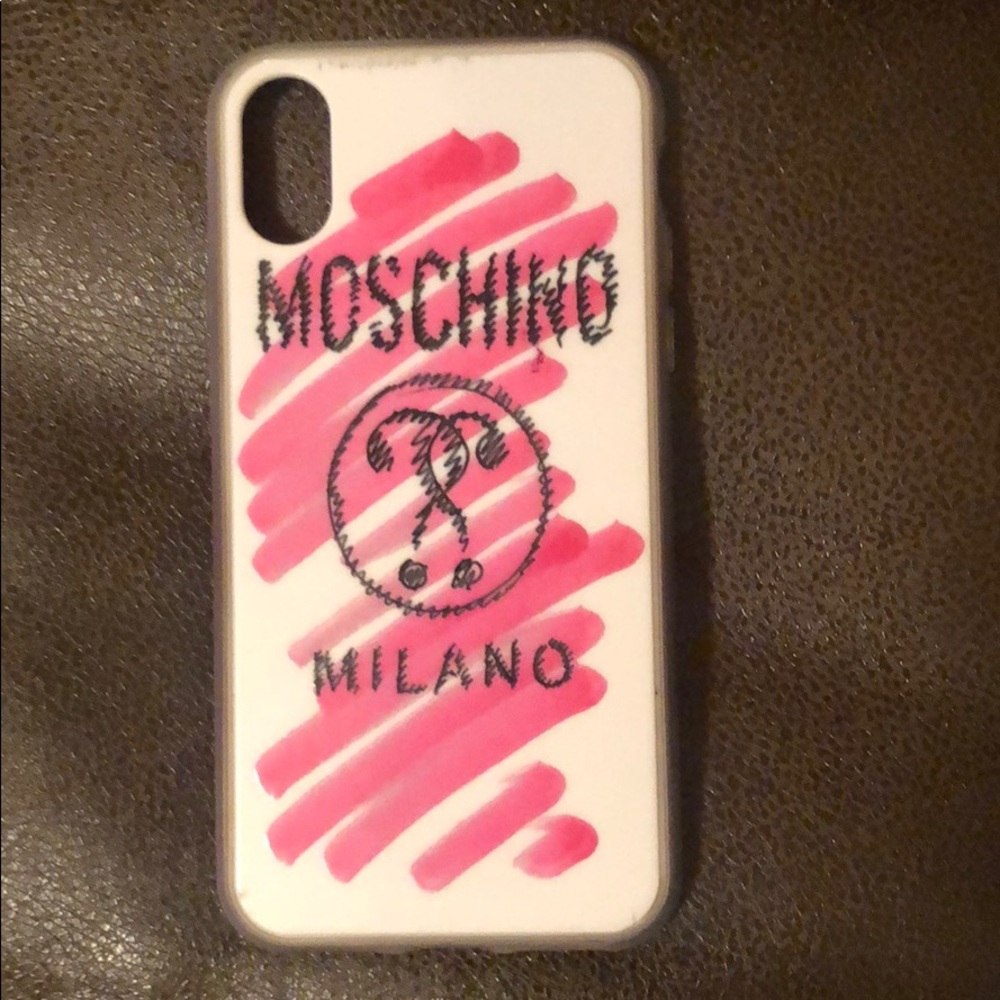 Moschino Milano iPhone X phone case